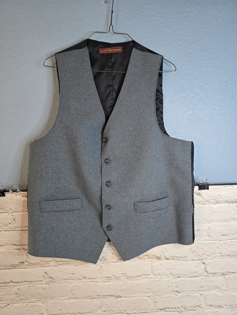 Levi's Action Gray Men's Waistcoat Vest Sz L
